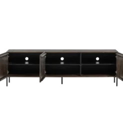 Stolik pod TV BONO 180 cm drewno jesion ciemny brązowy*WOOOD Discount
