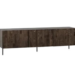 Stolik pod TV BONO 180 cm drewno jesion ciemny brązowy*WOOOD Discount