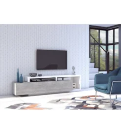 Stolik pod TV BOTA 219 cm w optyce betonu*Helvetia New