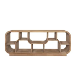 Stolik pod TV BRIX MORGAN 130 cm drewno mango naturalna*LF-Design Outlet