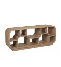 Stolik pod TV BRIX MORGAN 130 cm drewno mango naturalna*LF-Design Outlet