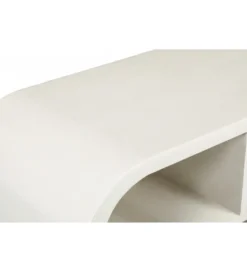 Stolik pod TV BRIX MORGAN 130 cm drewno mango biała*LF-Design Outlet