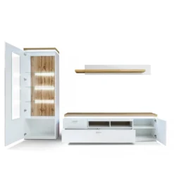 Stolik pod TV CALI 196 cm biały*MCA Outlet