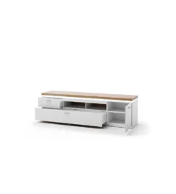 Stolik pod TV CALI 196 cm biały*MCA Outlet