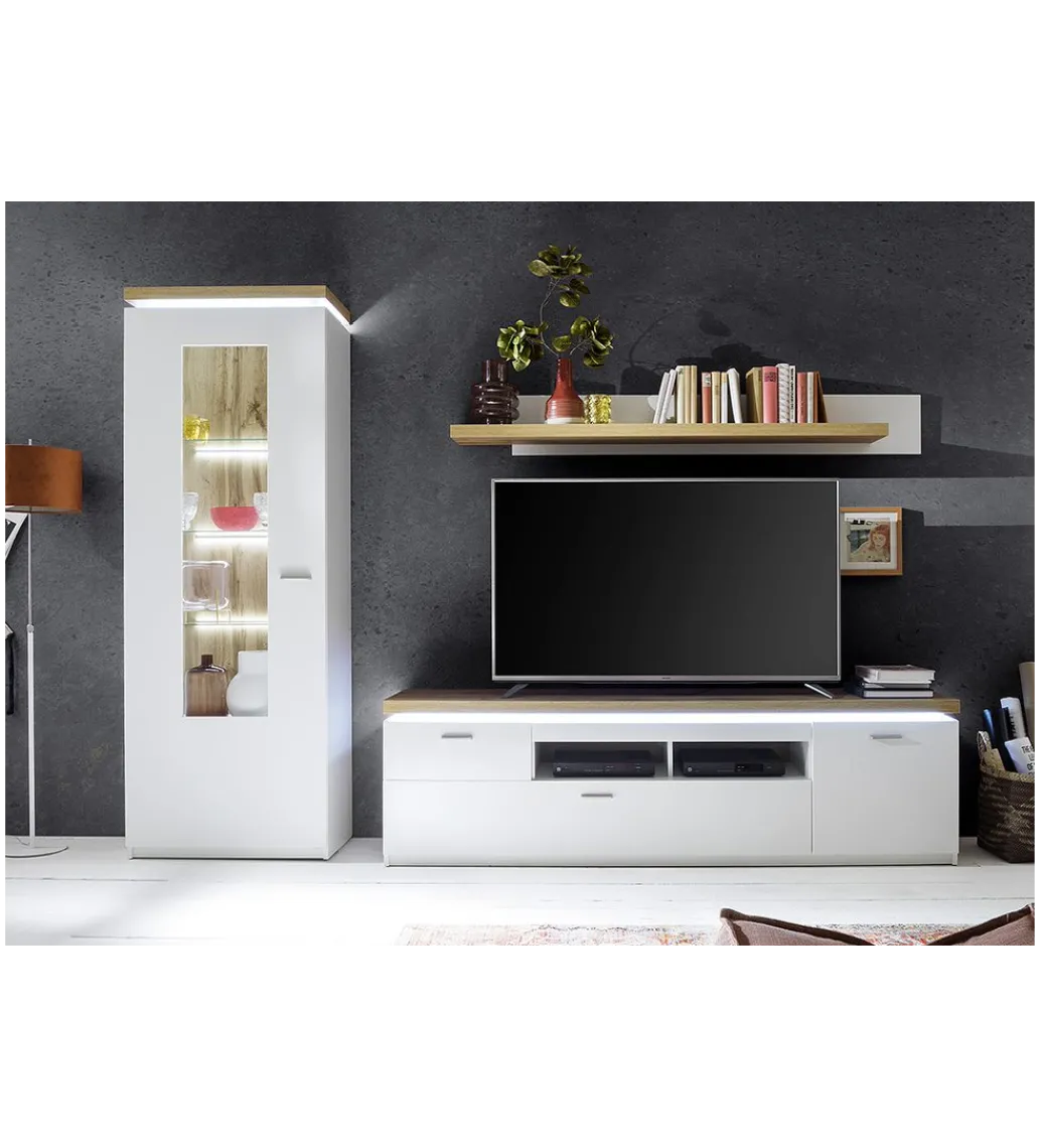 Stolik pod TV CALI 196 cm biały*MCA Outlet