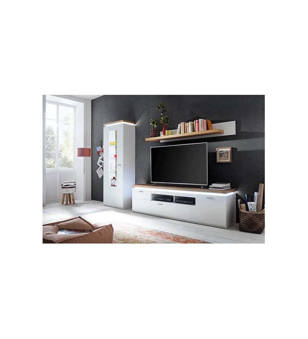 Stolik pod TV CALI 196 cm biały*MCA Outlet