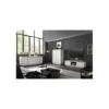Stolik pod TV CARRARA 139 cm w optyce białego marmuru*MCA Linia Włoska Clearance