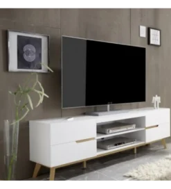 Stolik pod TV CERVO biały*MCA Hot