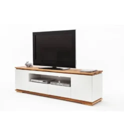 Stolik pod TV CHIARO 200 cm biało kremowa*MCA Clearance