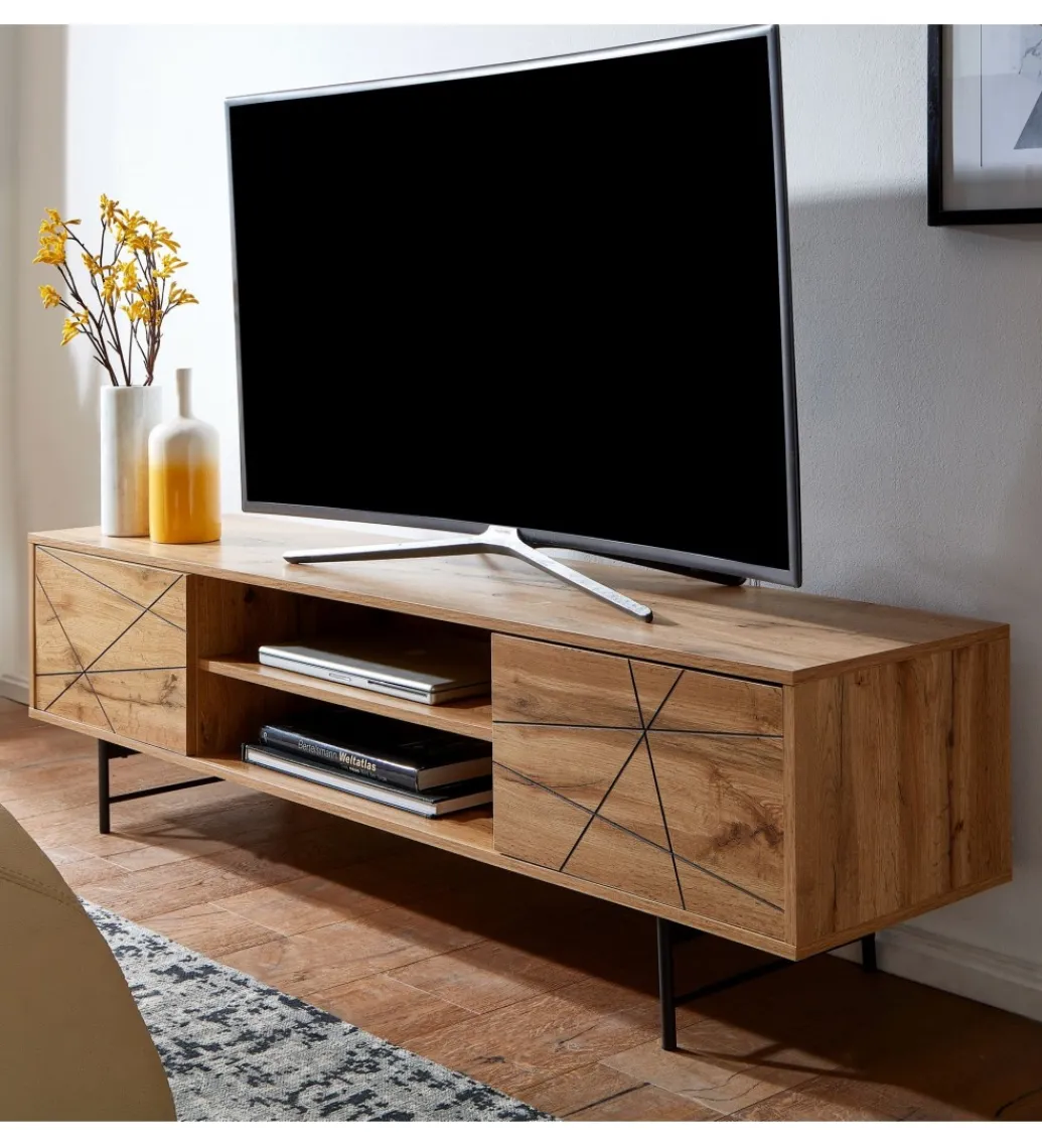 Stolik pod TV COMBRE 160 cm w kolorze dąb*WOHNLING, GERMANY Clearance