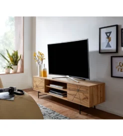 Stolik pod TV COMBRE 160 cm w kolorze dąb*WOHNLING, GERMANY Clearance