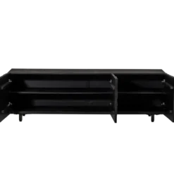 Stolik pod TV COUNTER 160 cm drewno mango czarna*WOOOD New