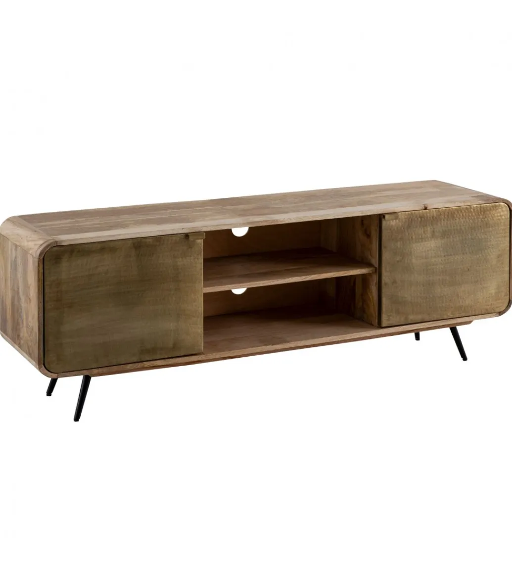 Stolik pod TV CYNTIA 160 cm drewno mango*WOHNLING, GERMANY Discount