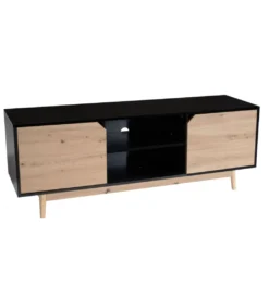 Stolik pod TV CYRUS 150 cm czarny*WOHNLING, GERMANY Clearance
