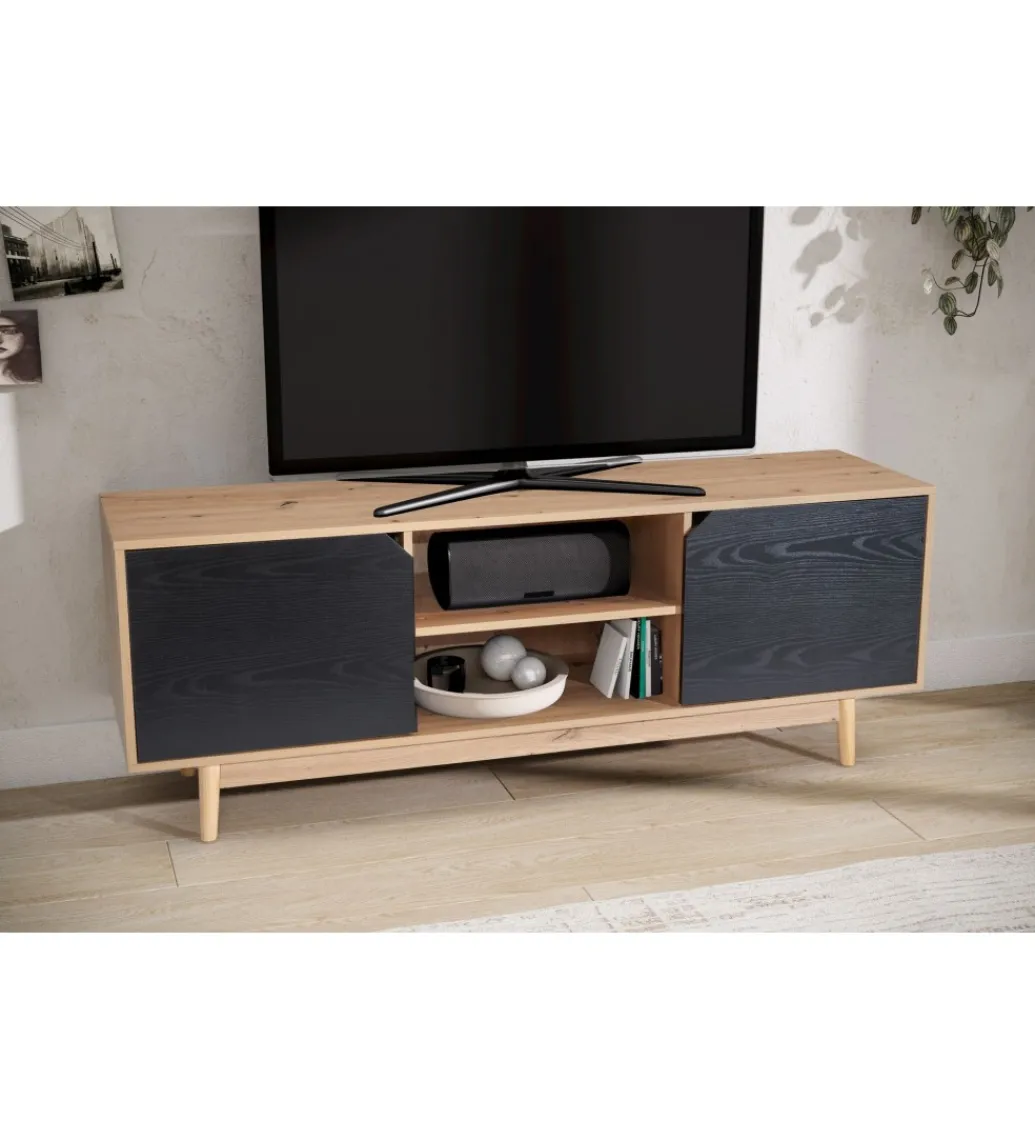 Stolik pod TV CYRUS 150 cm w optyce dębu*WOHNLING, GERMANY