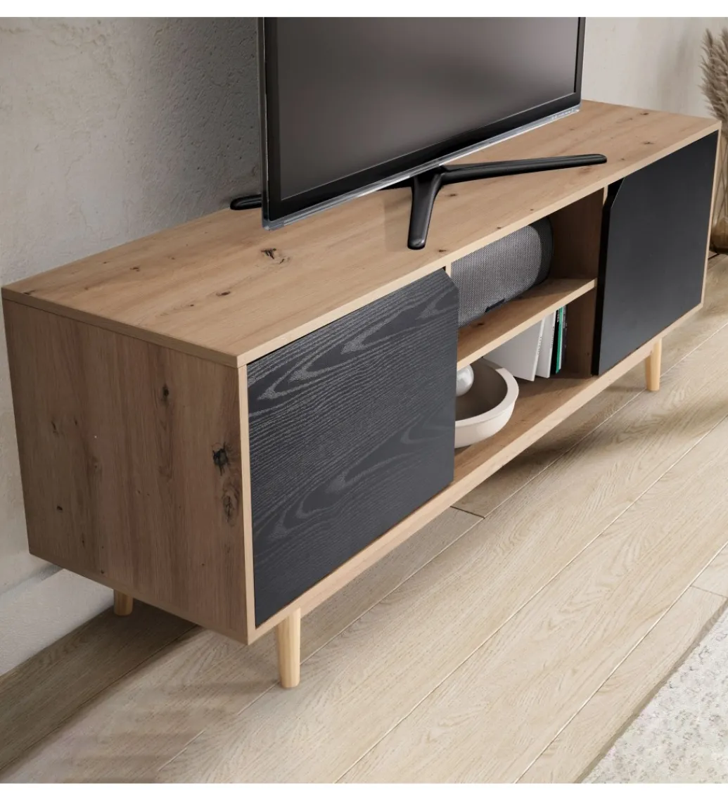 Stolik pod TV CYRUS 150 cm w optyce dębu*WOHNLING, GERMANY
