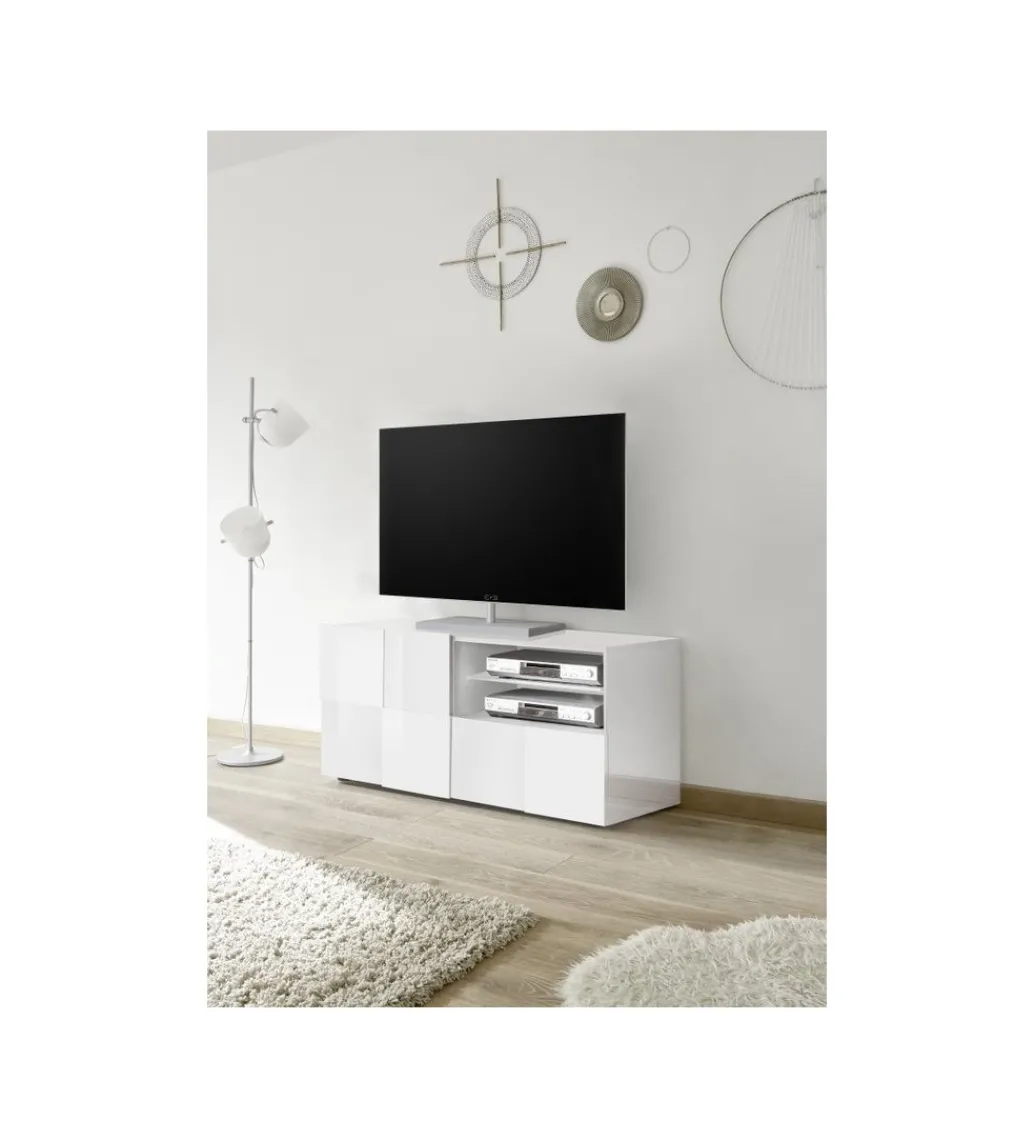 Stolik pod TV DAMA 120 cm biały*MCA Linia Włoska Outlet
