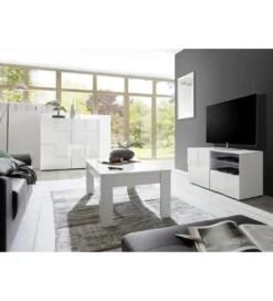 Stolik pod TV DAMA 120 cm biały*MCA Linia Włoska Outlet