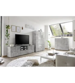 Stolik pod TV DAMA 181 cm w optyce betonu*MCA Linia Włoska Best
