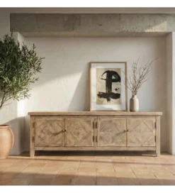 Stolik pod TV DEPINO 180 cm drewno sosny*Zona-Design Sale