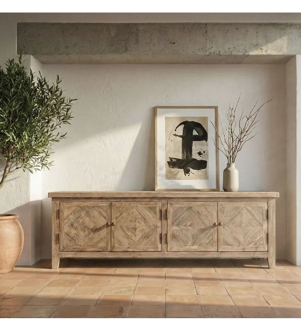 Stolik pod TV DEPINO 180 cm drewno sosny*Zona-Design Sale