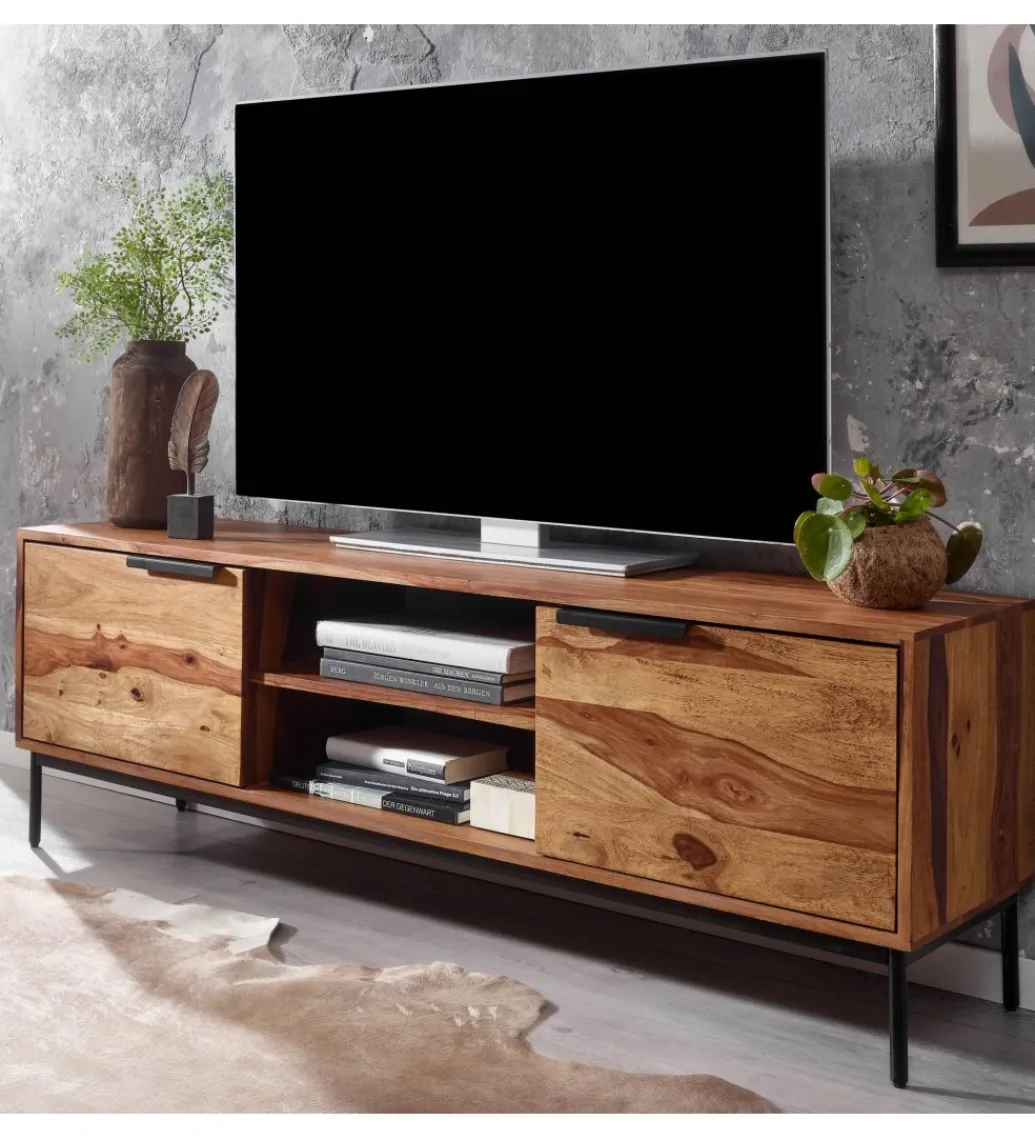 Stolik pod TV ELCANTO 147 cm drewno sheesham*WOHNLING, GERMANY Best