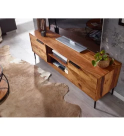 Stolik pod TV ELCANTO 147 cm drewno sheesham*WOHNLING, GERMANY Best
