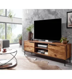 Stolik pod TV ELCANTO 147 cm drewno sheesham*WOHNLING, GERMANY Best