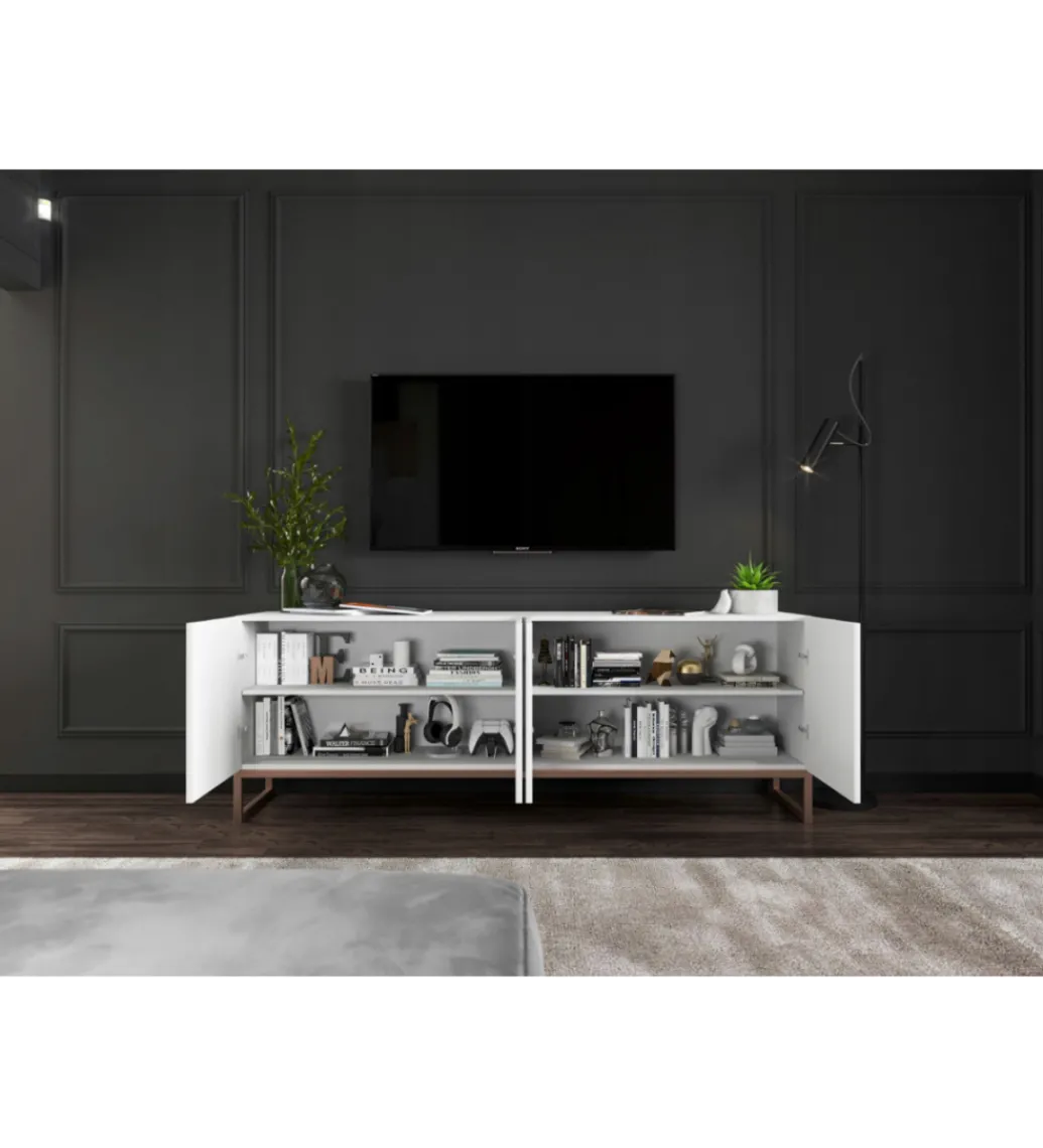 Stolik pod Tv ELPIS 150 cm biały*Polski Design ML Sale