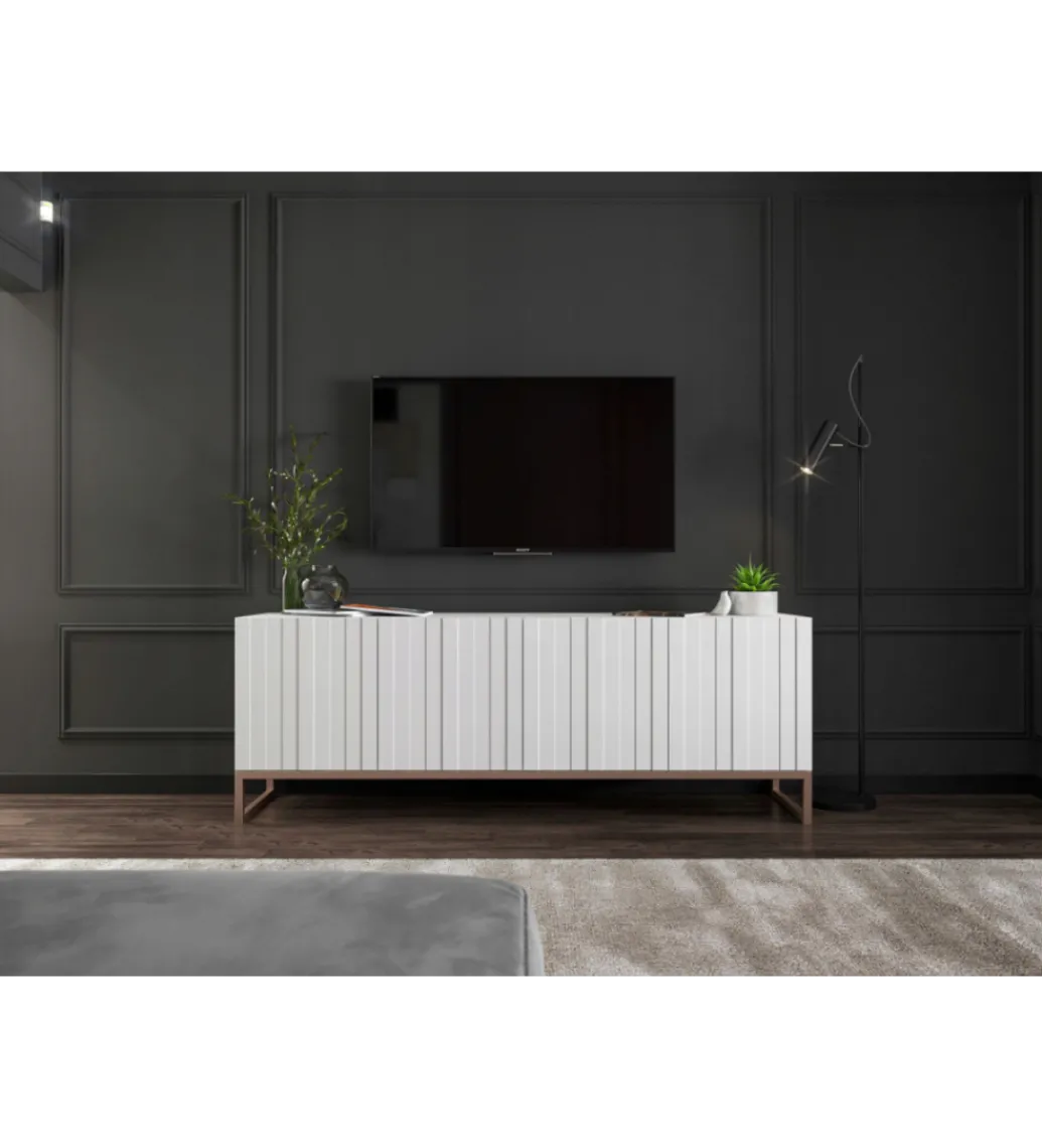 Stolik pod Tv ELPIS 150 cm biały*Polski Design ML Sale