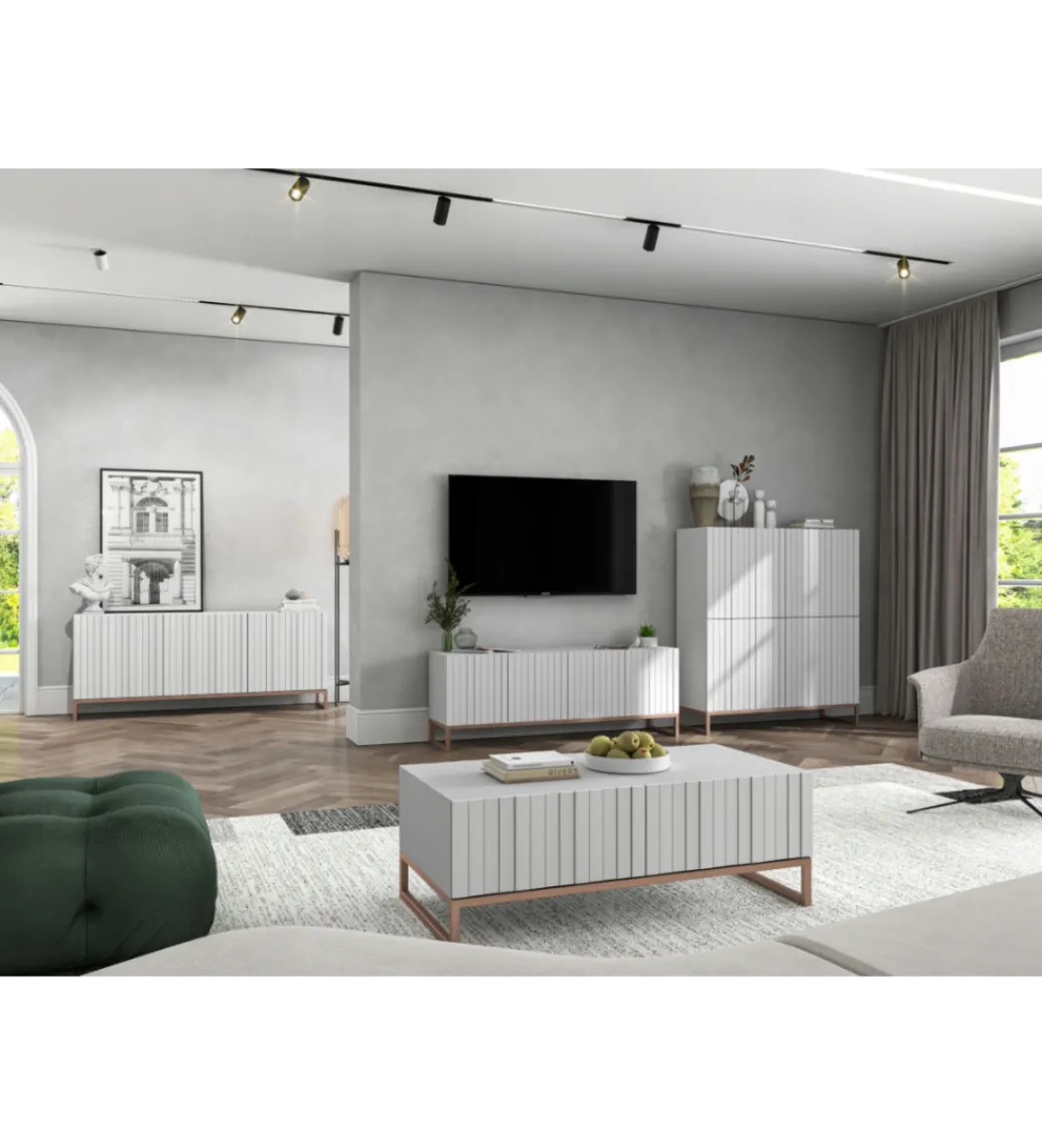 Stolik pod Tv ELPIS 150 cm biały*Polski Design ML Sale