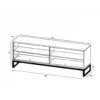 Stolik pod Tv ELPIS 150 cm czarny*Polski Design ML Best
