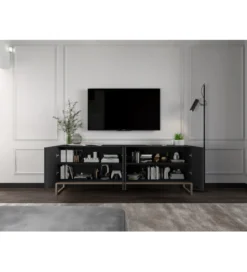 Stolik pod Tv ELPIS 150 cm czarny*Polski Design ML Best