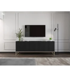 Stolik pod Tv ELPIS 150 cm czarny*Polski Design ML Best