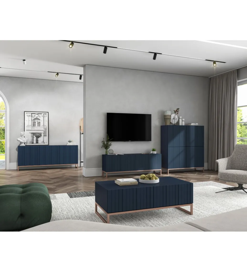 Stolik pod Tv ELPIS 150 cm granatowy*Polski Design ML