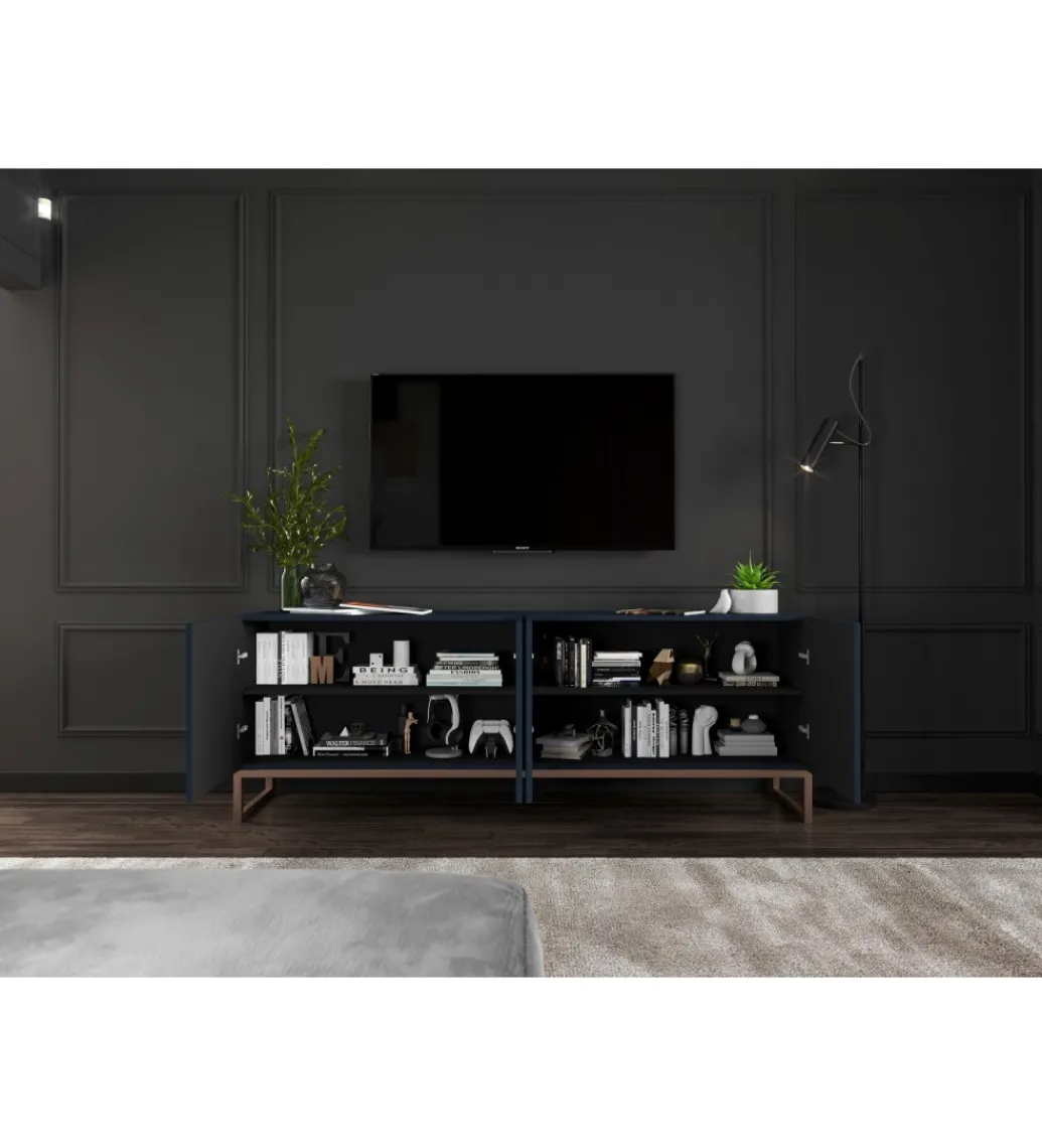 Stolik pod Tv ELPIS 150 cm granatowy*Polski Design ML