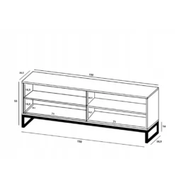 Stolik pod Tv ELPIS 150 cm granatowy*Polski Design ML
