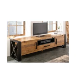 Stolik pod TV FACTORY Thor 200 cm drewno sosna*Invicta Interior Discount