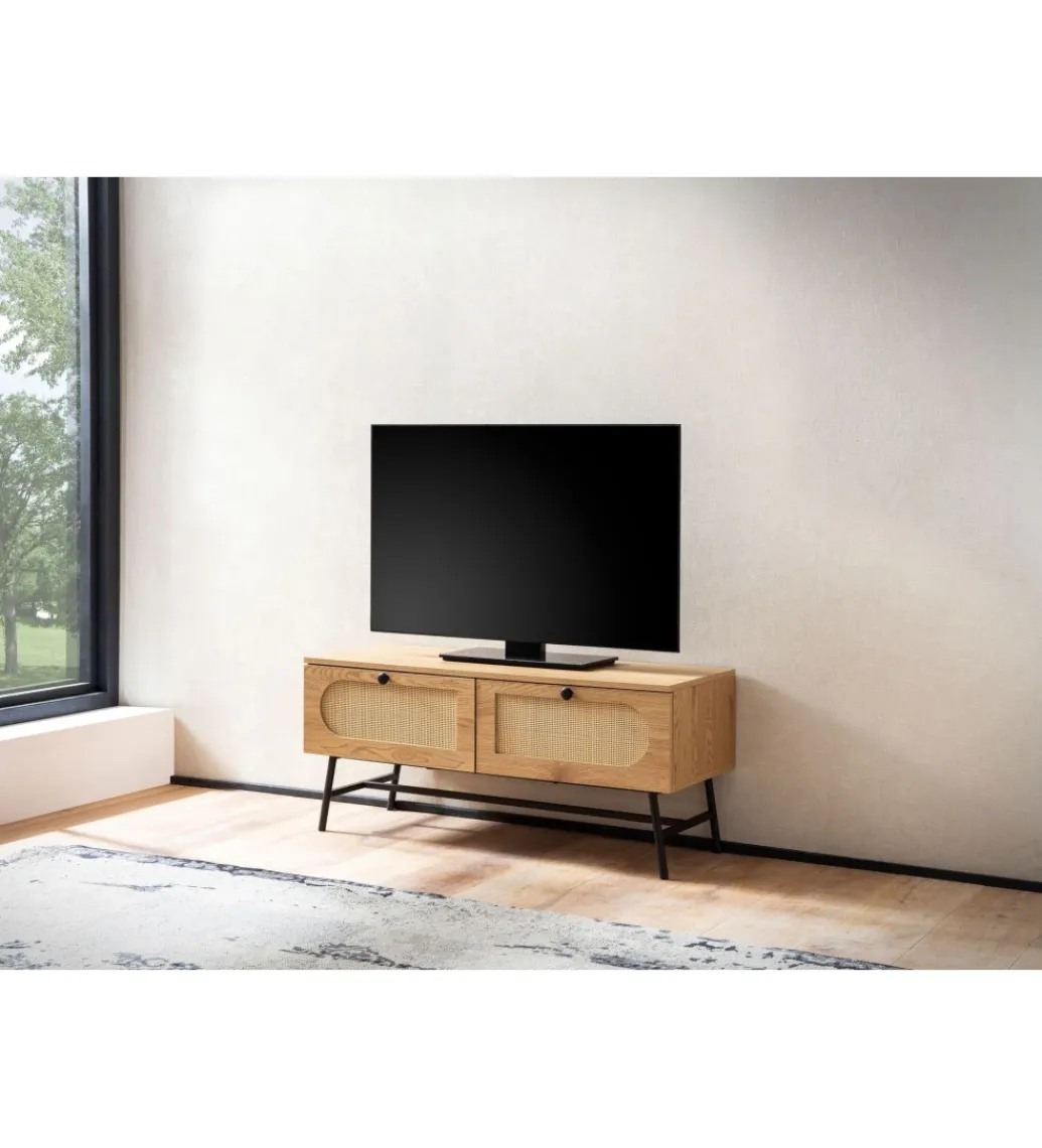 Stolik pod TV FONTA 100 cm w optyce dębu*WOHNLING, GERMANY Clearance