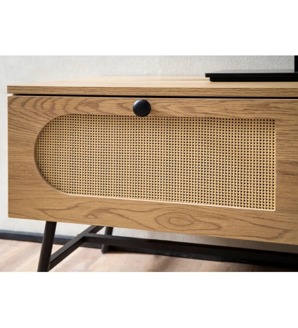 Stolik pod TV FONTA 100 cm w optyce dębu*WOHNLING, GERMANY Clearance