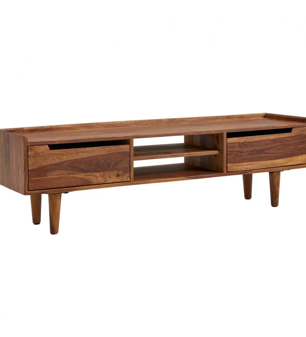 Stolik pod TV FORON 145 cm drewno sheesham*WOHNLING, GERMANY Sale