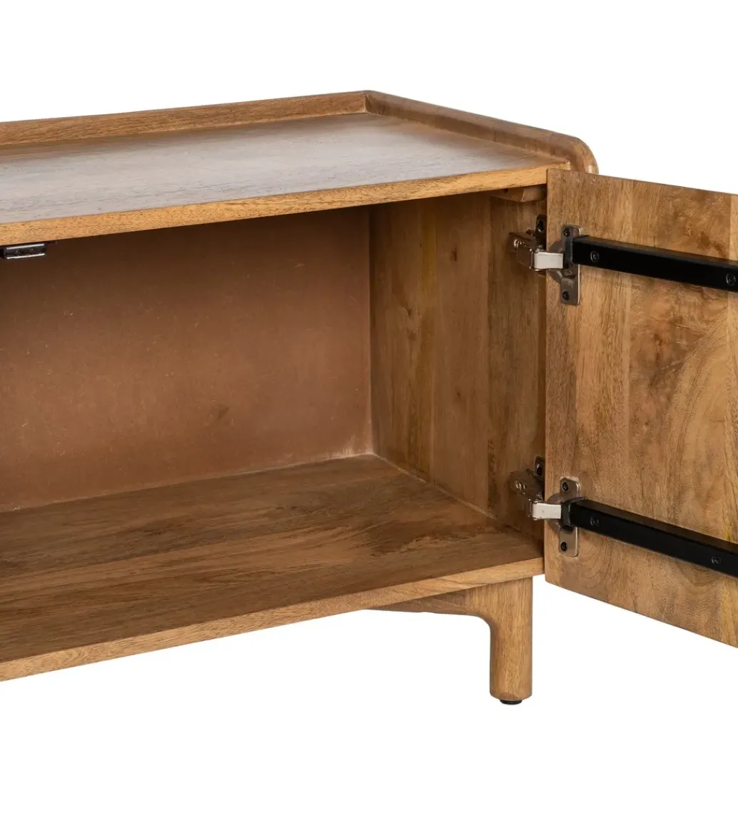 Stolik pod TV GALT 160 cm drewno mango naturalny*Zona-Design Best