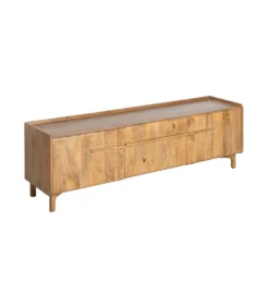 Stolik pod TV GALT 160 cm drewno mango naturalny*Zona-Design Best