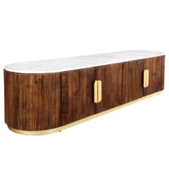 Stolik pod TV GATSBY 170 cm drewno mango brązowy*Invicta Interior Outlet