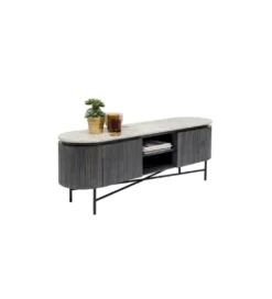 Stolik pod TV Glenn 150 cm antracytowy*KARE Outlet