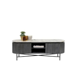 Stolik pod TV Glenn 150 cm antracytowy*KARE Outlet