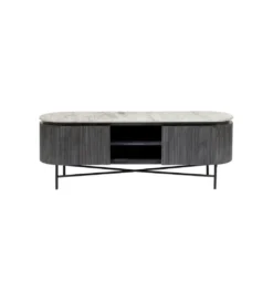 Stolik pod TV Glenn 150 cm antracytowy*KARE Outlet
