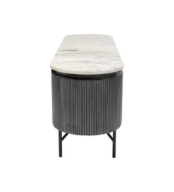 Stolik pod TV Glenn 150 cm antracytowy*KARE Outlet
