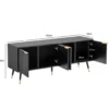Stolik pod TV GLIMER 150 cm czarny*WOHNLING, GERMANY Clearance