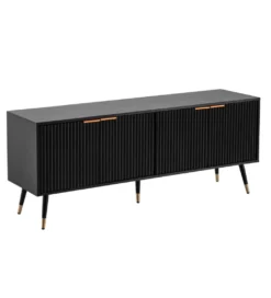 Stolik pod TV GLIMER 150 cm czarny*WOHNLING, GERMANY Clearance